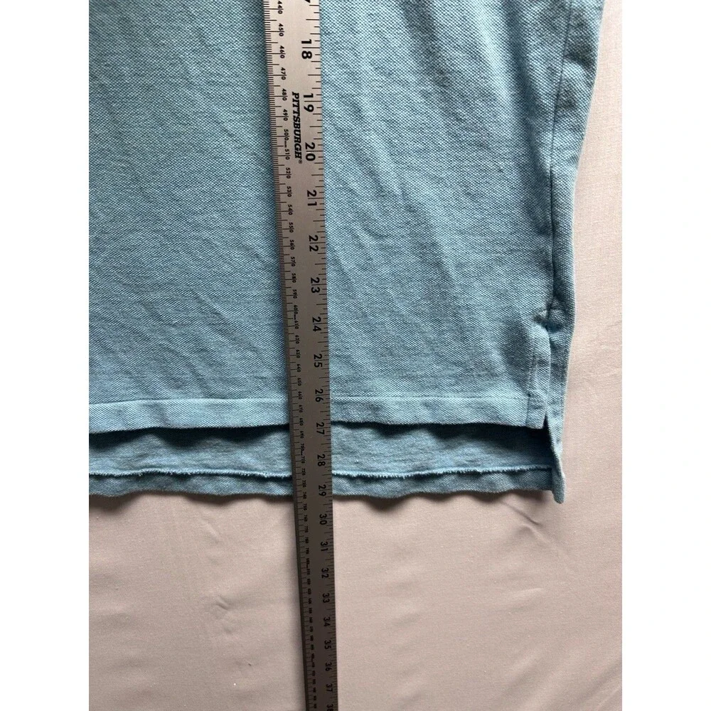 Polo Ralph Lauren Men’s XXL Custom Fit Soft Blue With Pink Pony Polo Shirt